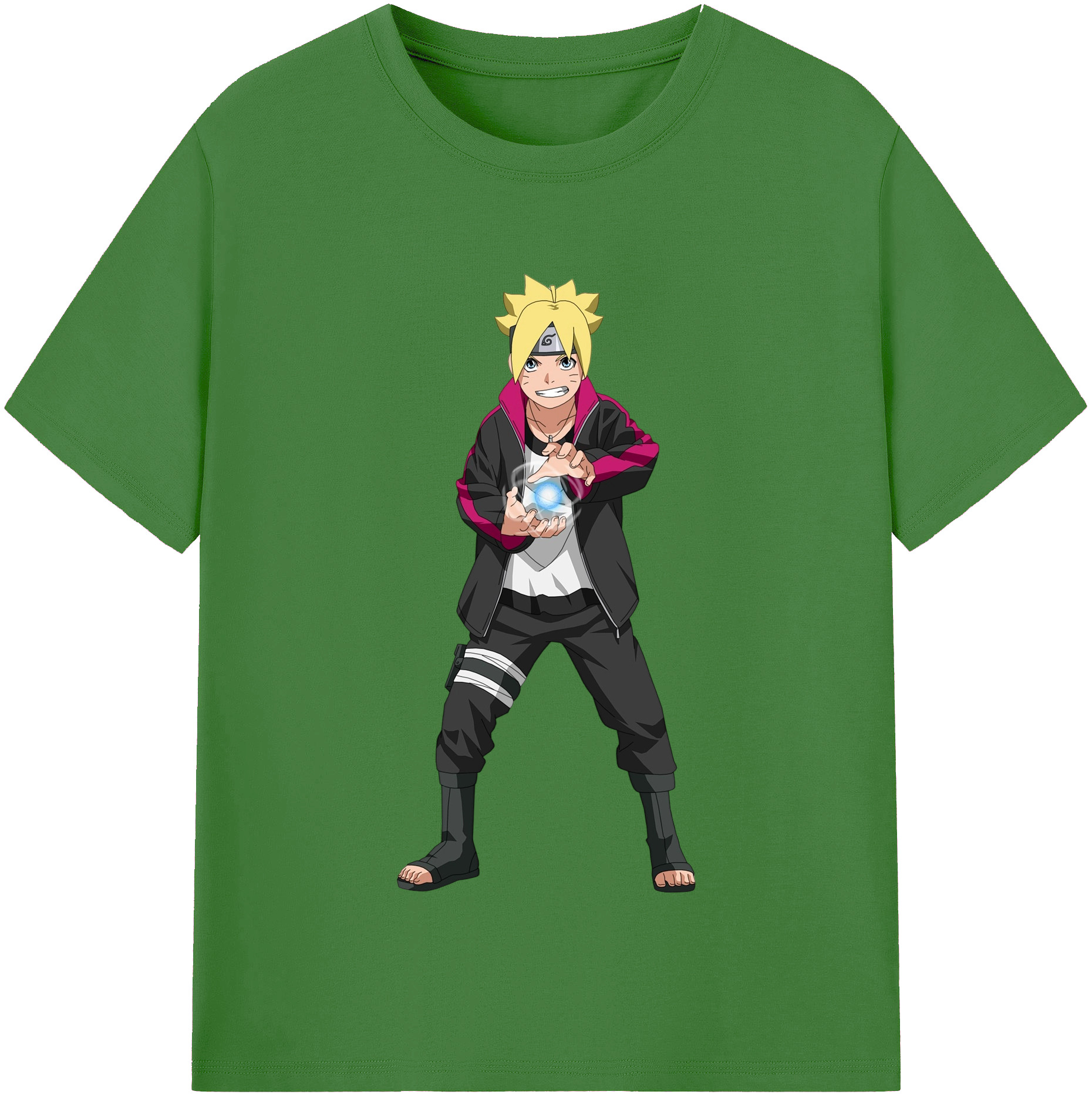 （画像用） NARUTO -ナルト- うずまき ボルト Uzumaki Boruto レディースカジュアルプリントTシャツ（綿100％）